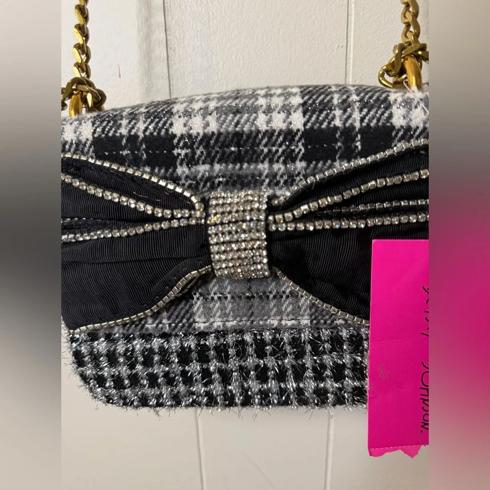 Betsey Johnson NWT Women's Mad About Plaid Convertible Bag - Picture 4 of 13